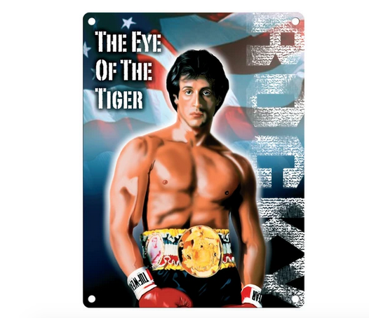 Rocky The Eye Of The Tiger Movie Metal Wall Sign