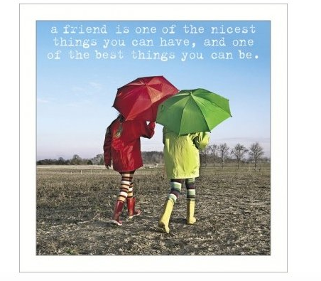 A Friend is the Best Greeting Card - Funny Greeting Card Blank Inside