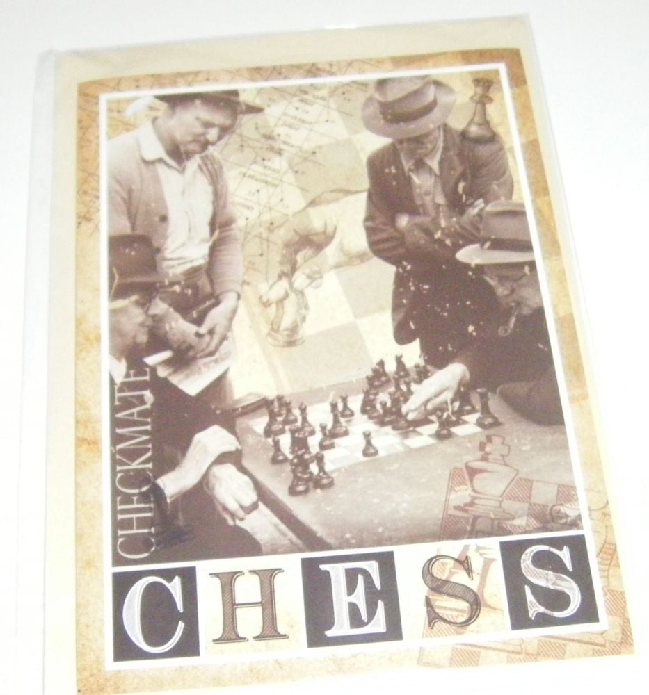 Vintage Sport - Chess Greeting Card Blank Inside