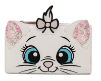 Disney Marie Floral Face Loungefly Purse Wallet