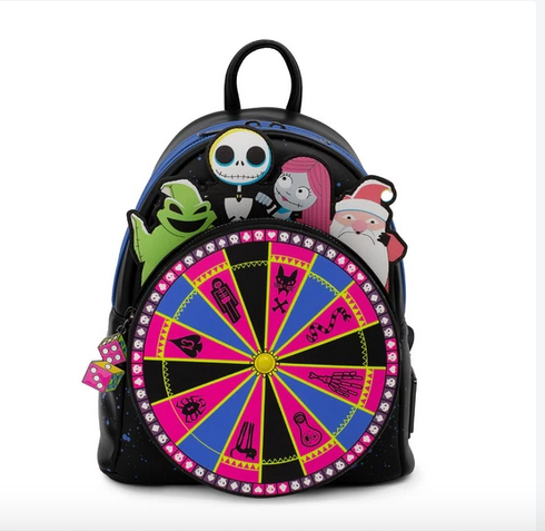 Oogie Boogie Wheel NBC Loungefly Mini Backpack Bag
