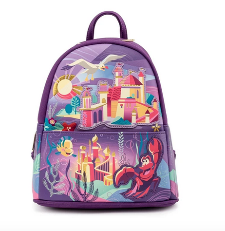 Ariel Castle Collection Disney Loungefly Mini Backpack Bag