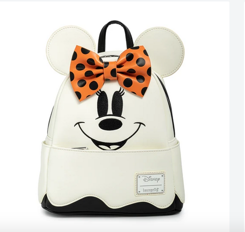 Disney Ghost Minnie Glow-In-The-Dark Cosplay Loungefly Mini Backpack 