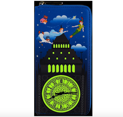 Peter Pan Glow In The Dark Loungefly Purse Wallet
