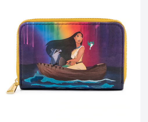 Pocahontas Just Around the River Bend Loungefly Disney Purse Wallet