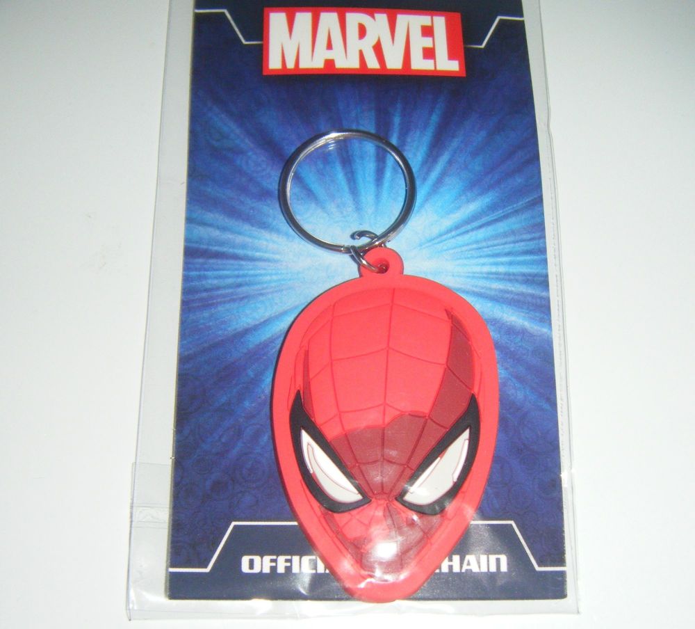 Spider-Man  Face - Quality Rubber Keyring