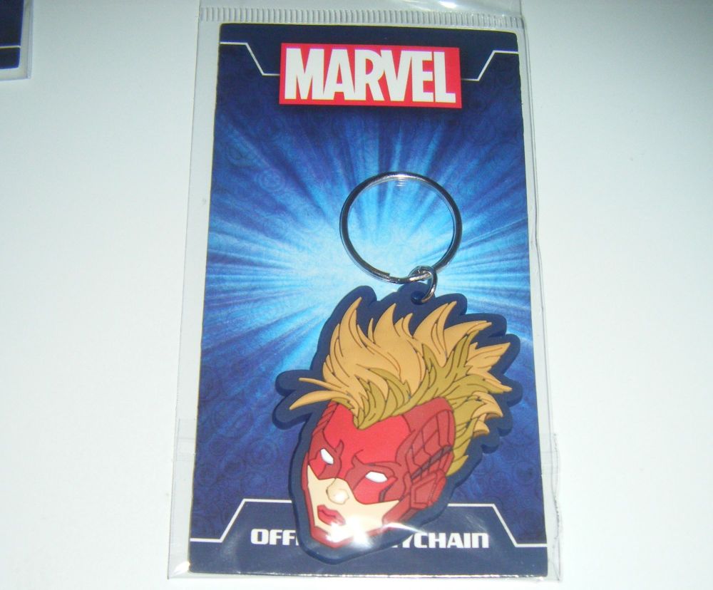 Marvel Captain Marvel  - Quality Rubber Keyring