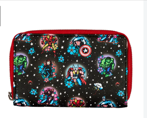 Marvel Avengers Tattoo Loungefly Purse Wallet