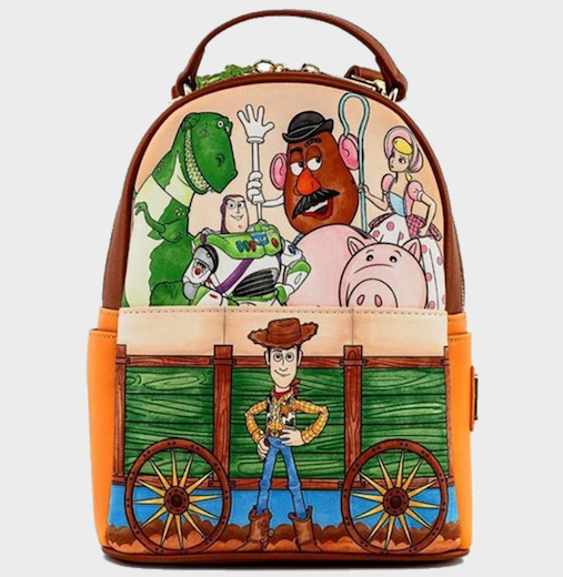 Toy Story Buzz Woody and Gang Disney Pixar Loungefly Mini Backpack Bag
