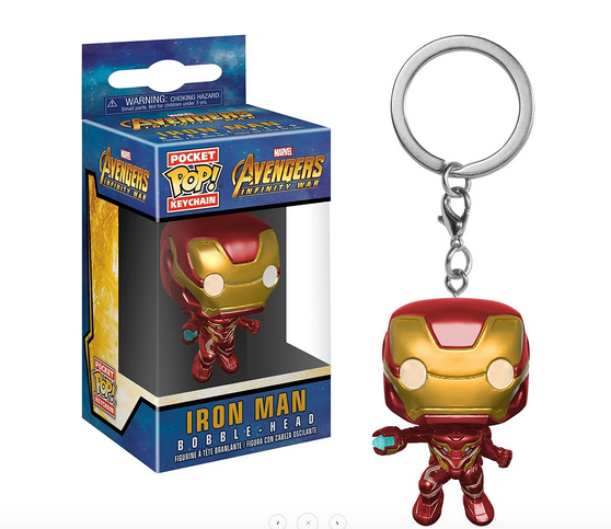 Pocket Pop Marvel Iron Man Keychain Key Ring