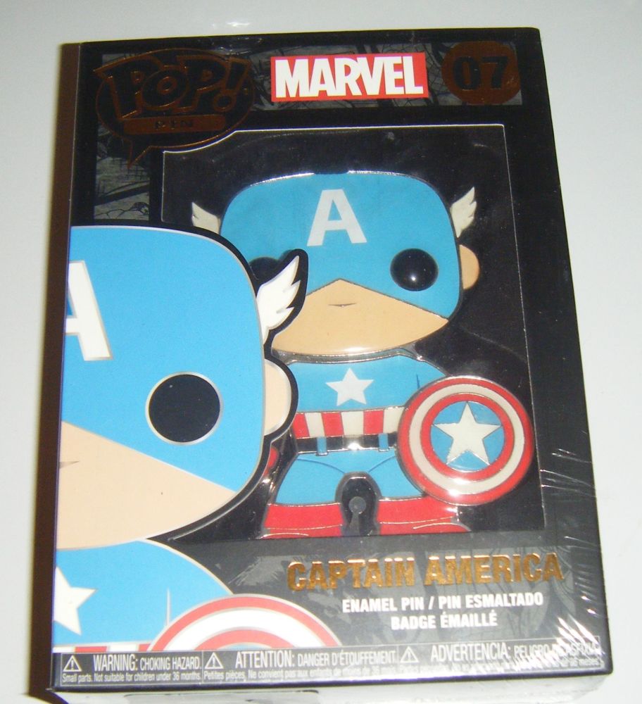 Captain America Marvel Funko Pop Pin