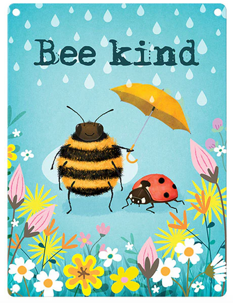 Bee Kind Metal Wall Sign - Tin Picture