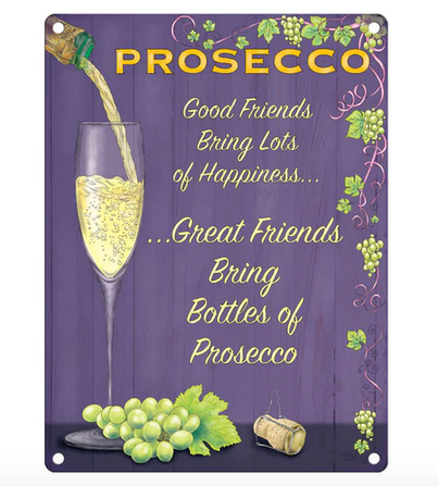 Prosecco Metal Wall Sign