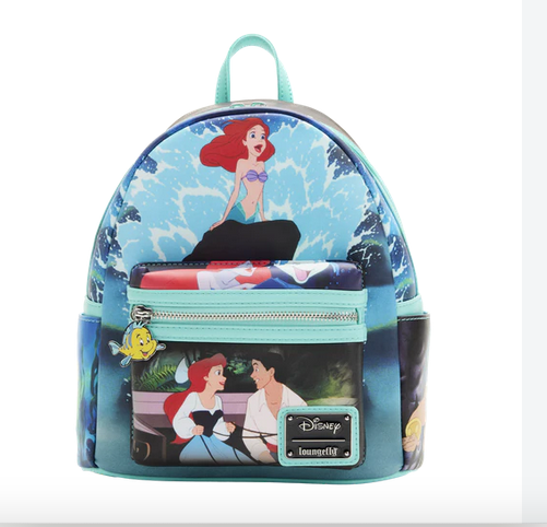 Ariel The Little Mermaid Disney Loungefly Mini Backpack Bag