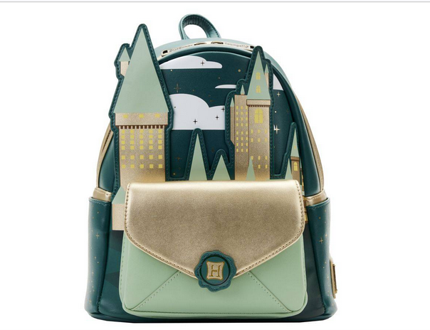 Hogwarts Castle - Green Loungefly Mini Backpack