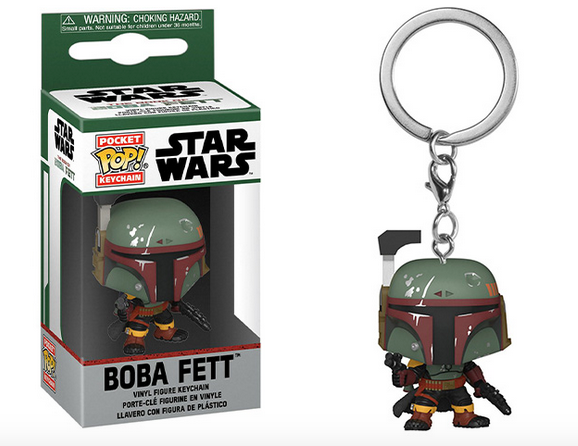 Star Wars - Boba Fett - Mini Funko Pocket Pop Keyring Keychain