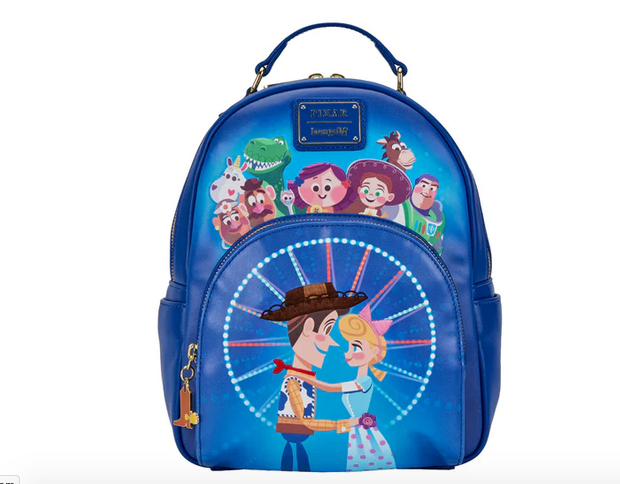 Toy Story Buzz Woody Bo Peep and Gang Disney Pixar Loungefly Mini Backpack Bag