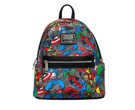 Marvel Avengers AOP Loungefly Mini Backpack Bag