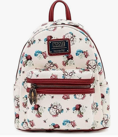 FAULTY - Spiderman Floral Loungefly Mini Backpack Bag