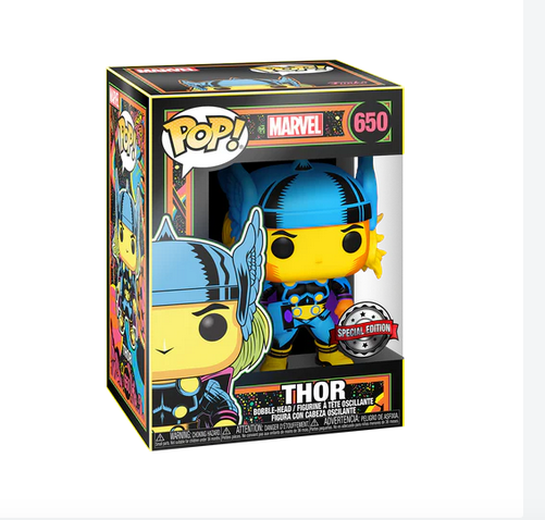 Marvel - Thor  - Funko Pop Black Light 650 Special Edition