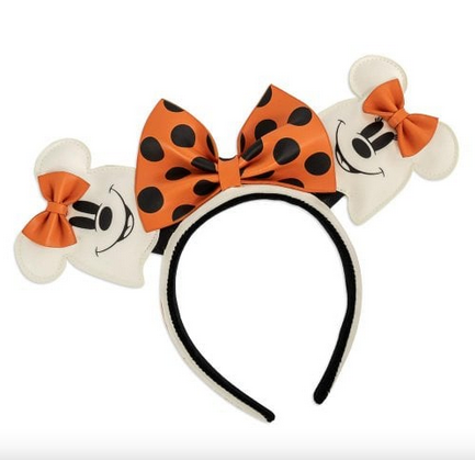 Loungefly Disney Ghost Minnie  Glow in the Dark Ears Headband