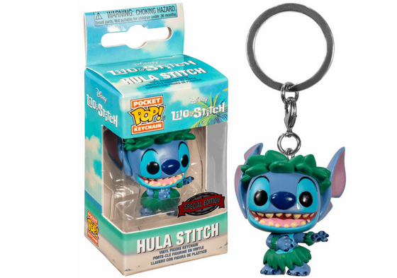 Lilo & Stitch - Stitch Hula - Mini Funko Pocket Pop Keyring Keychain Special Edition