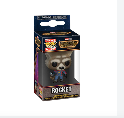 Rocket Guardians Of the Galaxy 3  - Mini Funko Pocket Pop Keyring Keychain