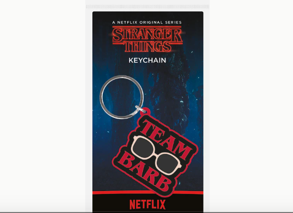 Stranger Things Team Barb  - Quality Rubber Keyring