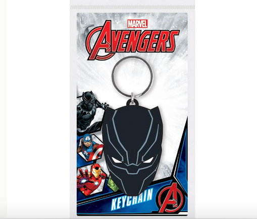 Black Panther  Marvel Avengers - Quality Rubber Keyring
