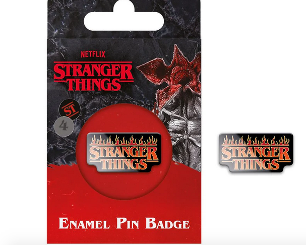 Stranger Things - Fire Logo Enamel Pin Badge