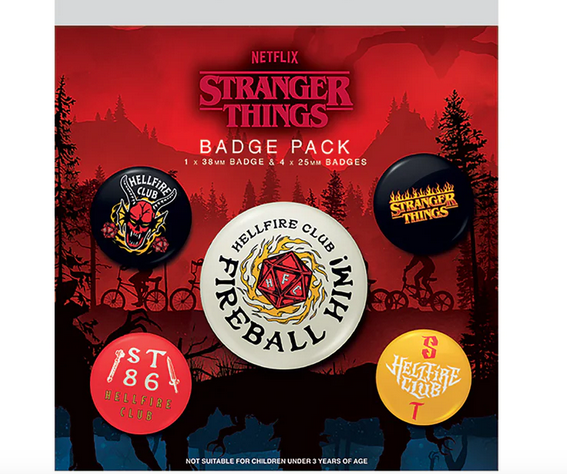 Stranger Things Hellfire Club Badge Pack