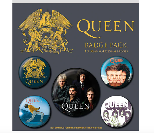 Queen Rock Band Badge Pack