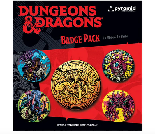 Dungeons And Dragons Badge Pack