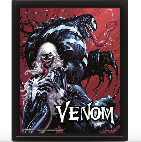 Venom - Marvel - Framed 3D Print Wall Art