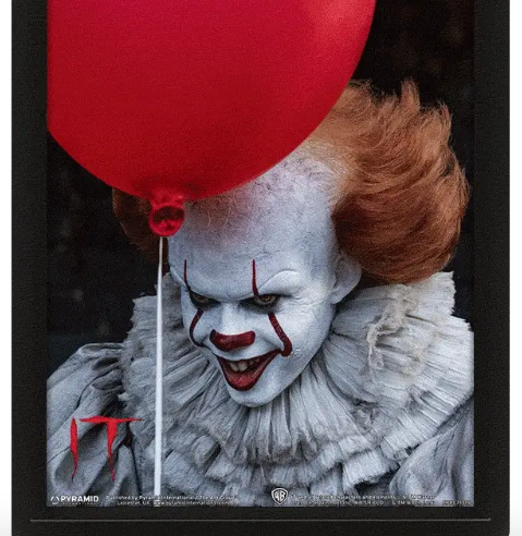 Pennywise - IT - Framed 3D Print Wall Art