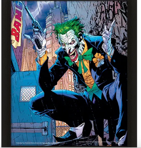 Joker - DC - Framed 3D Print Wall Art