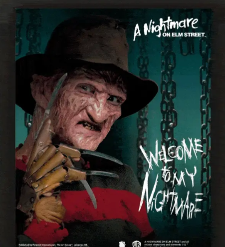 Nightmare On Elm Street - Freddy  - Framed 3D Print Wall Art