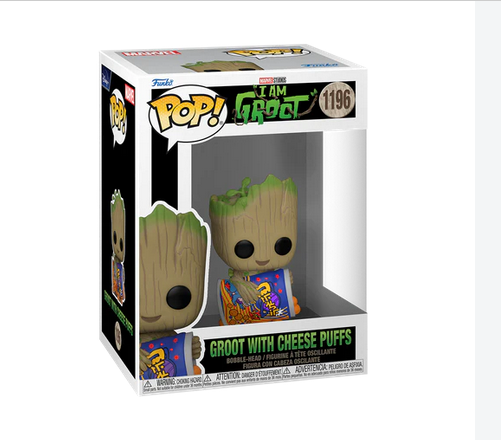 I Am Groot - Groot with Cheese Puffs Marvel - Funko Pop 1196