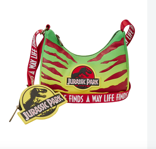 Jurassic Park 30th Anniversary Loungefly Crossbody Bag + Coin Purse