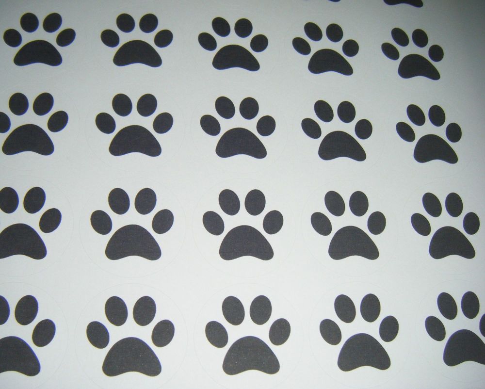 Paw Print Animal Stickers Seals
