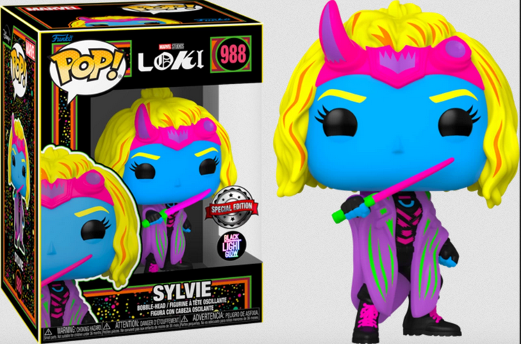 Loki - Sylvie - Special Edition Blacklight - Funko Pop 988