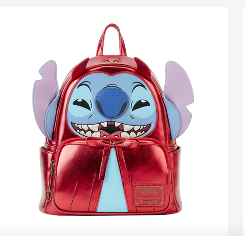 Stitch in Devil Costume Loungefly Disney Mini Backpack Bag