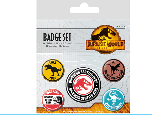 Jurassic World: Dominion Badge Pack