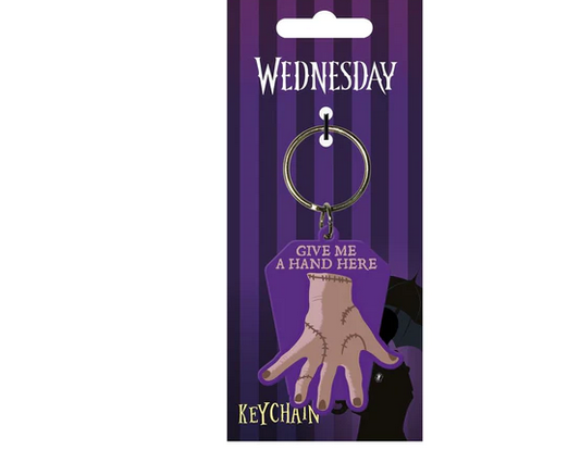 Wednesday - Thing - Quality Rubber Keyring