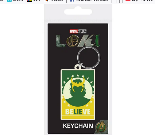 Loki Believe - Marvel  - Quality Rubber Keyring