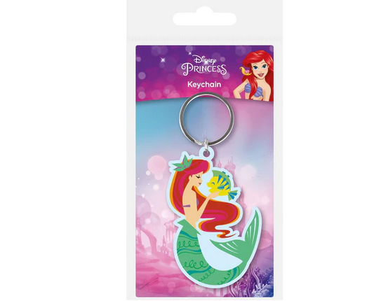 Disney Ariel Little Mermaid  - Quality Rubber Keyring
