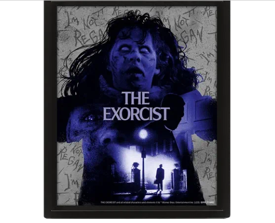The Exorcist - Framed 3D Print Wall Art