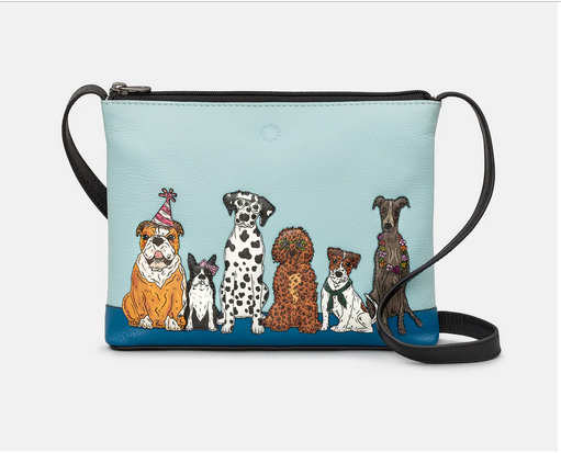 Party Dogs Leather Cross Body Bag - Yoshi