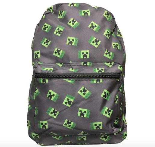 Minecraft Creeper Face AOP - Bioworld Nylon Backpack Print