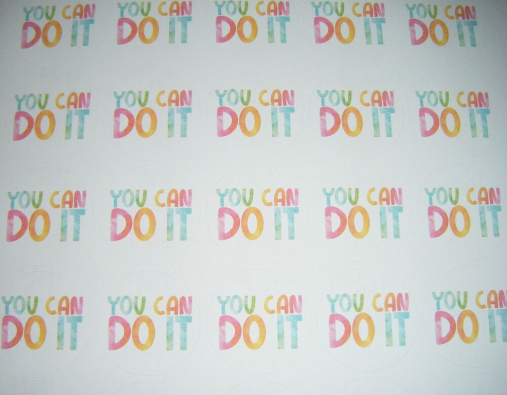 You Can Do It - Motivational Positive Stickers